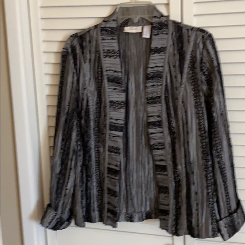 Gray/black contoured jacket